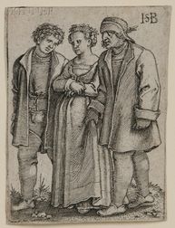 Hans Sebald Beham (German, 1500-1550) Peasant Bride and Bride Groom